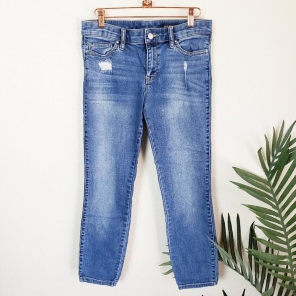 Club Monaco Distressed Slim Fit Jeans size 4